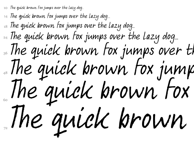 DK Abelia font waterfall